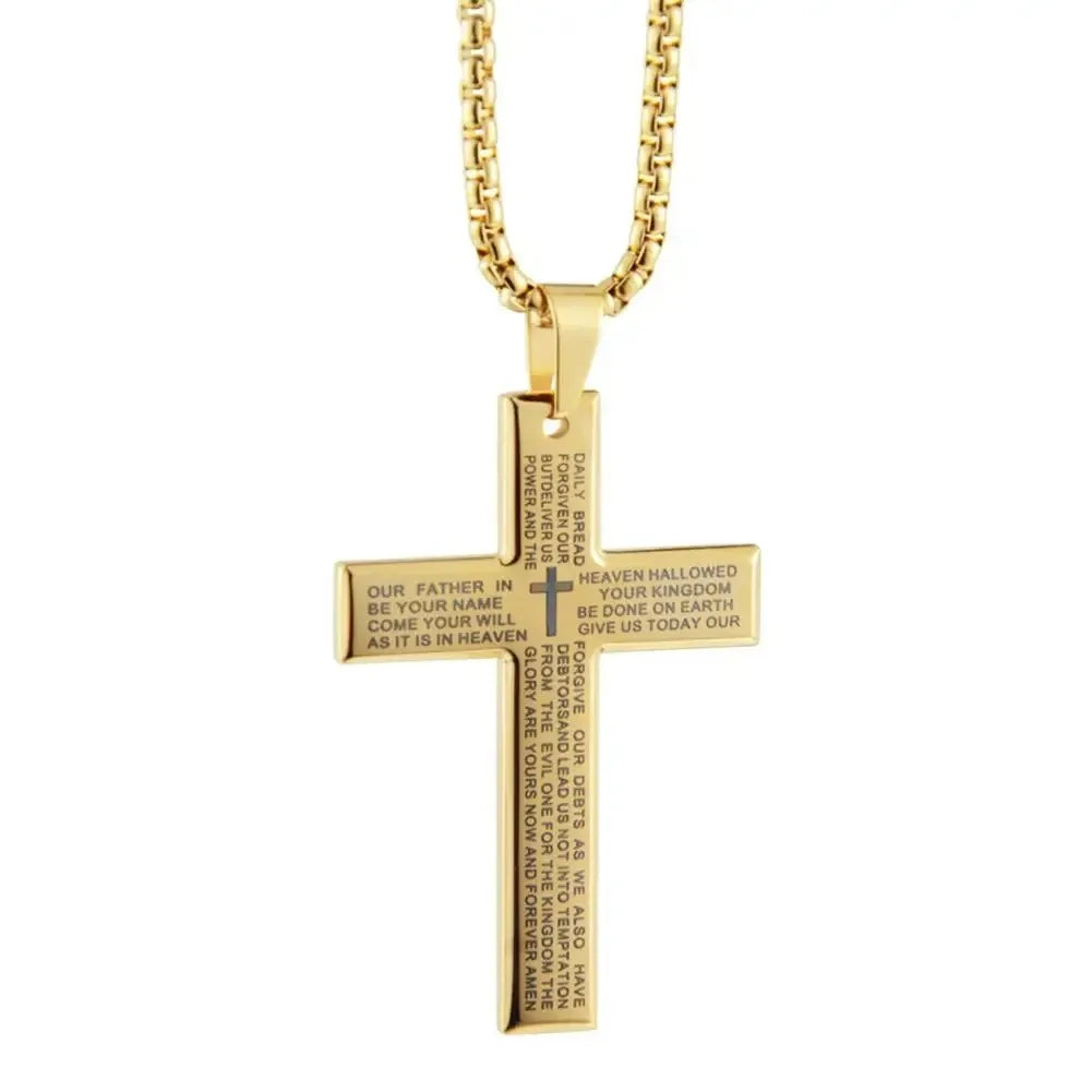 Bible Cross Pendant Necklace