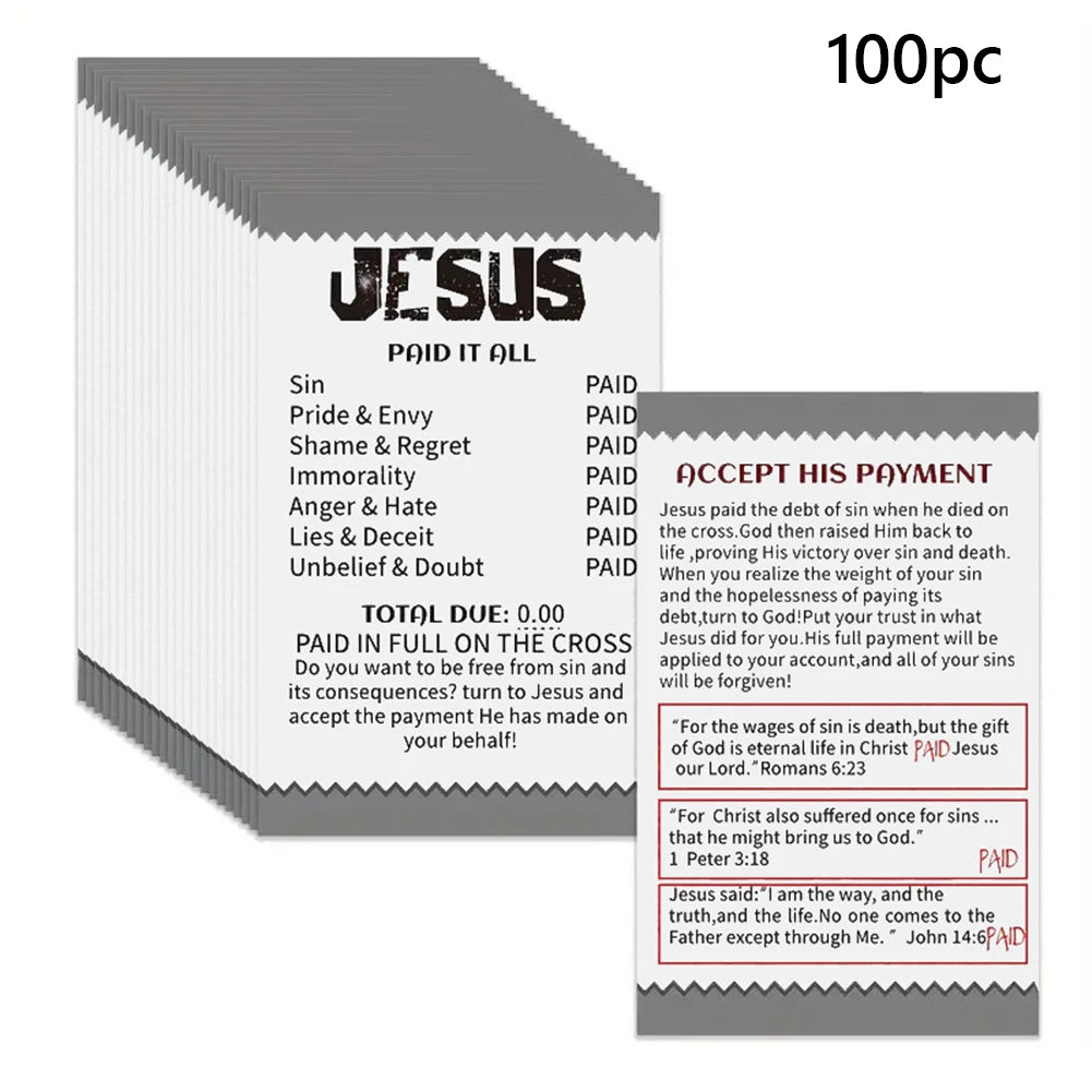 Pocket Bible Card – Prayer & Faith Message