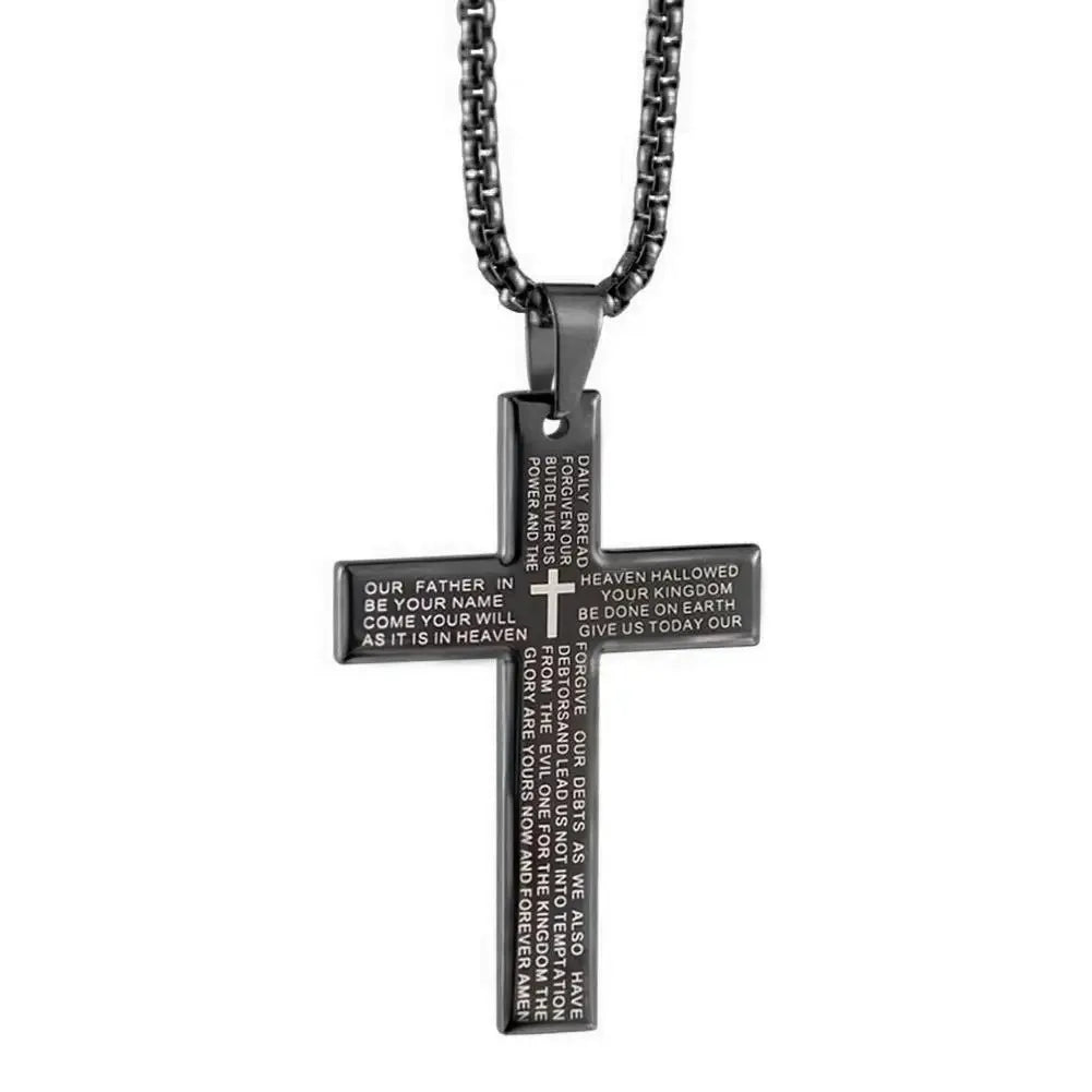 Bible Cross Pendant Necklace