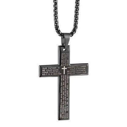Bible Cross Pendant Necklace