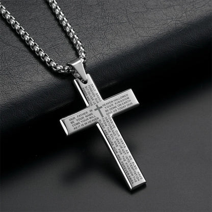 Bible Cross Pendant Necklace