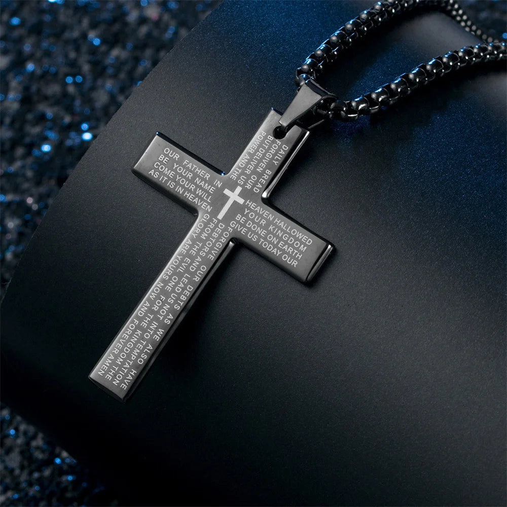Bible Cross Pendant Necklace