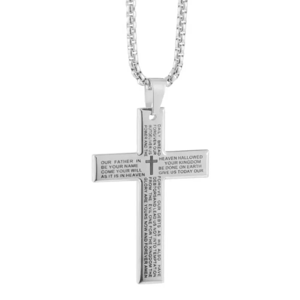 Bible Cross Pendant Necklace