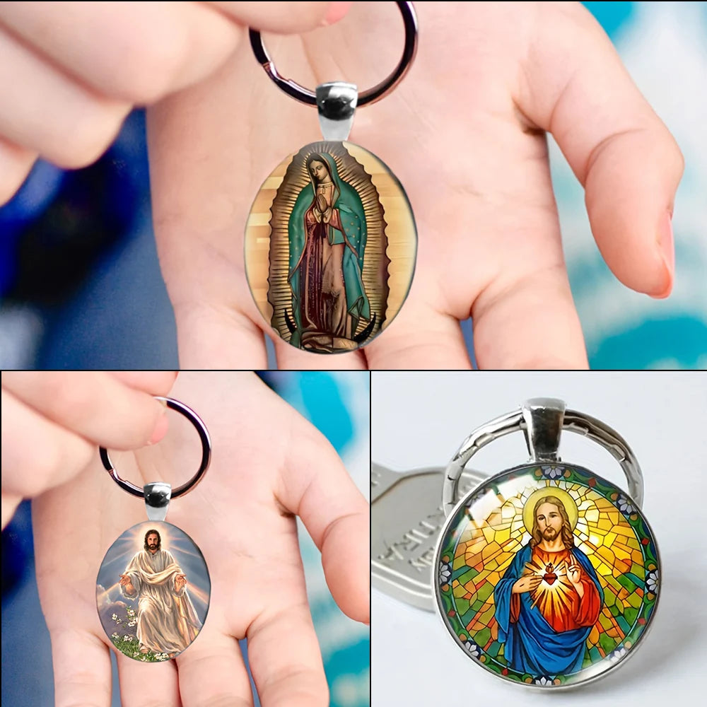 Our Lady of Guadalupe Keychain – Catholic Sacred Heart Devotional