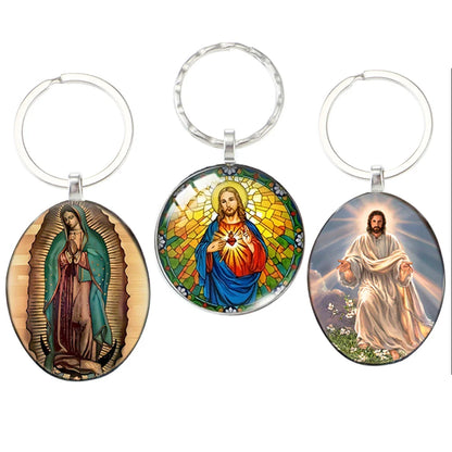 Our Lady of Guadalupe Keychain – Catholic Sacred Heart Devotional