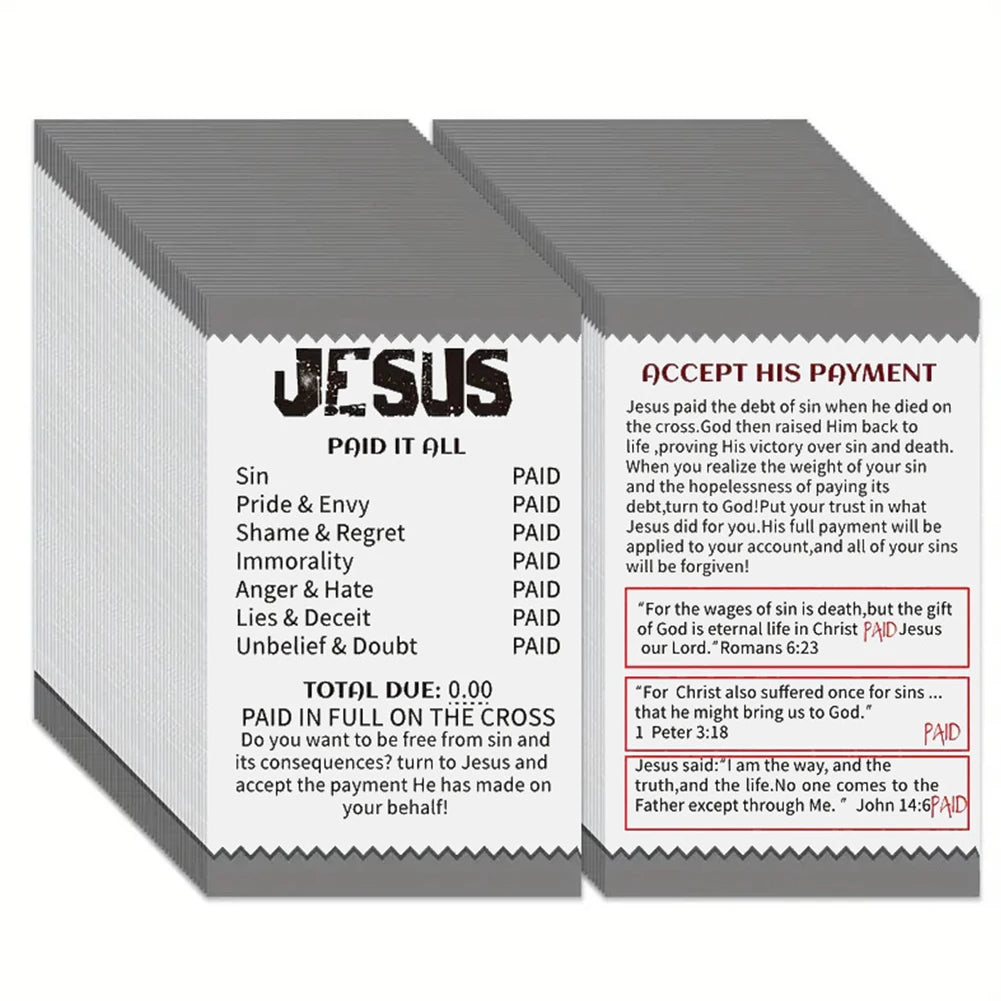 Pocket Bible Card –  Prayer & Faith Message