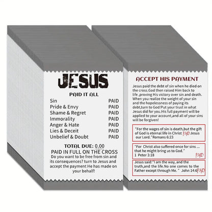 Pocket Bible Card –  Prayer & Faith Message