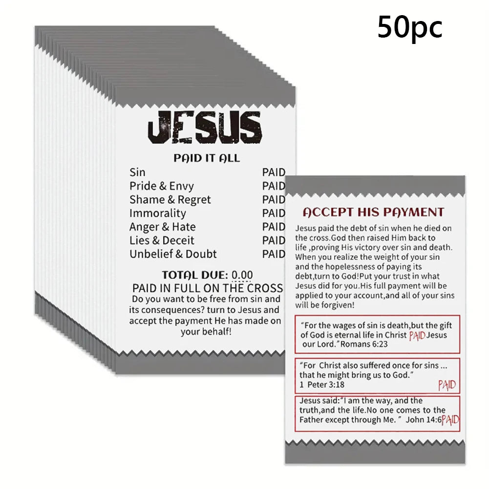 Pocket Bible Card –  Prayer & Faith Message