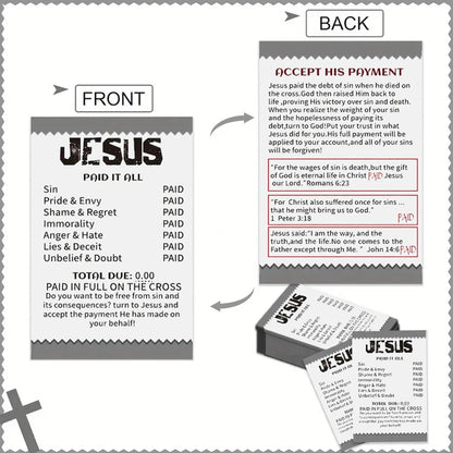 Pocket Bible Card –  Prayer & Faith Message
