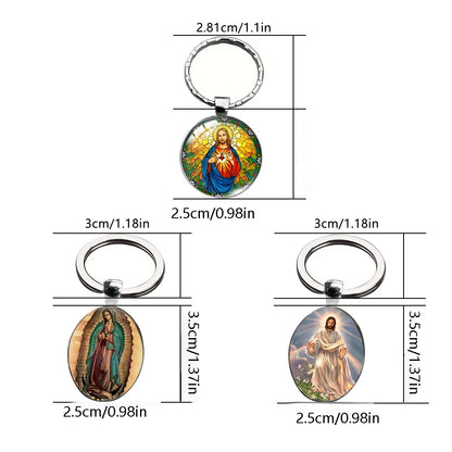 Our Lady of Guadalupe Keychain – Catholic Sacred Heart Devotional