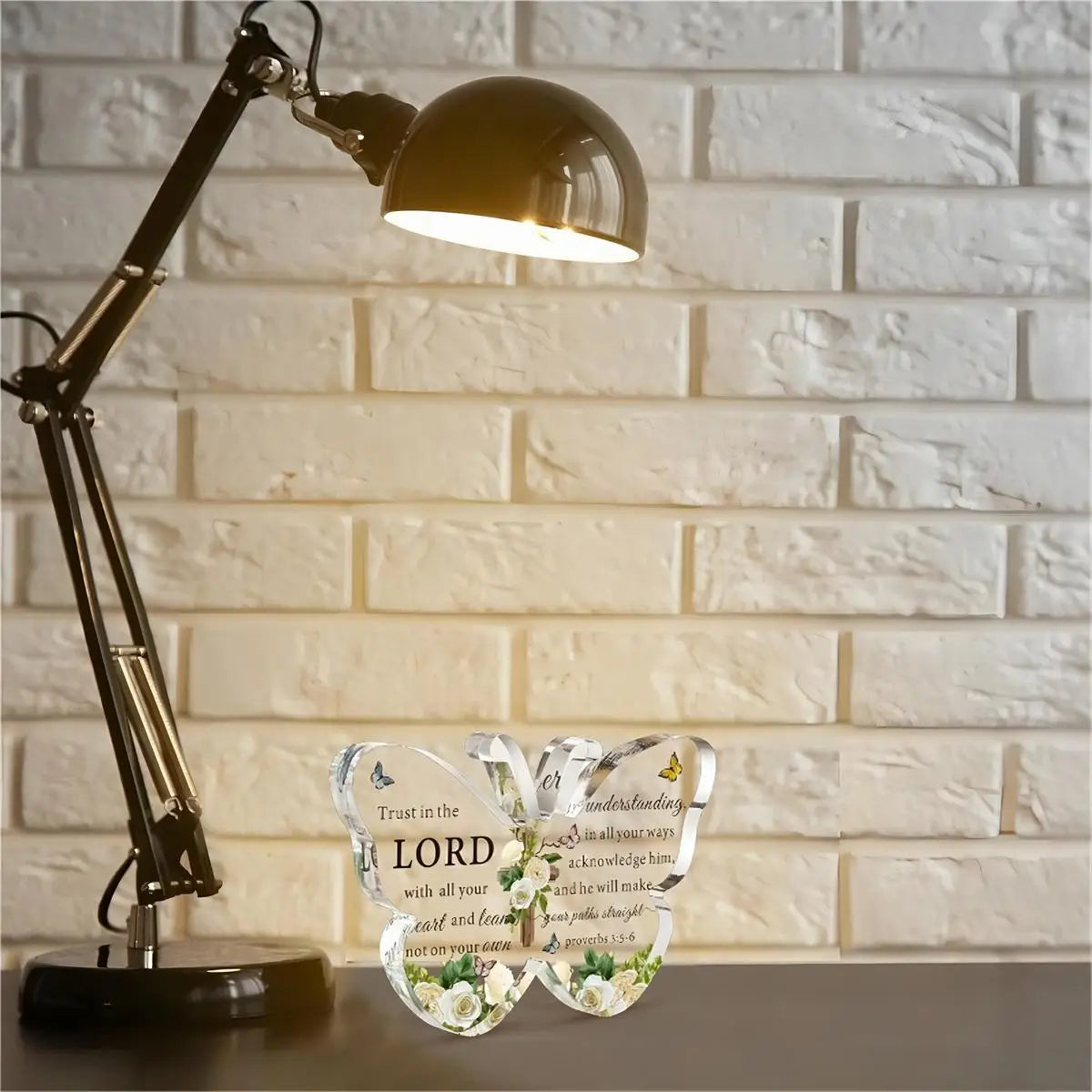 Christian Acrylic Bible Gift – Butterfly Faith Inspiration Decor