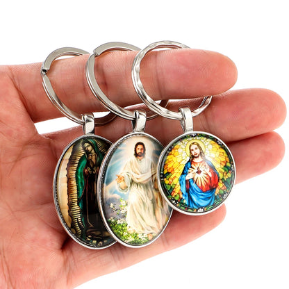 Our Lady of Guadalupe Keychain – Catholic Sacred Heart Devotional