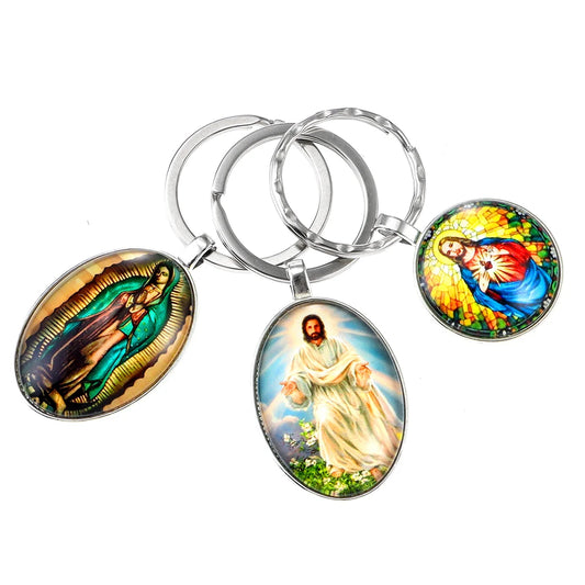 Our Lady of Guadalupe Keychain – Catholic Sacred Heart Devotional