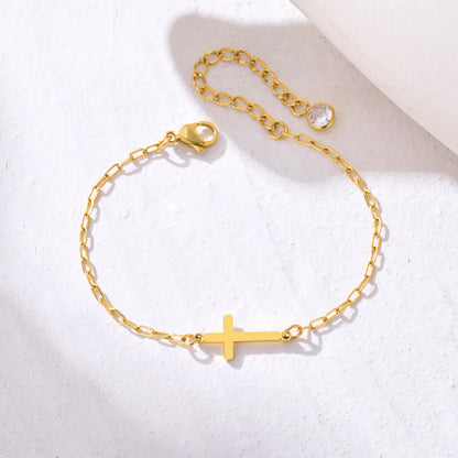 Stainless Steel Cross Bracelet